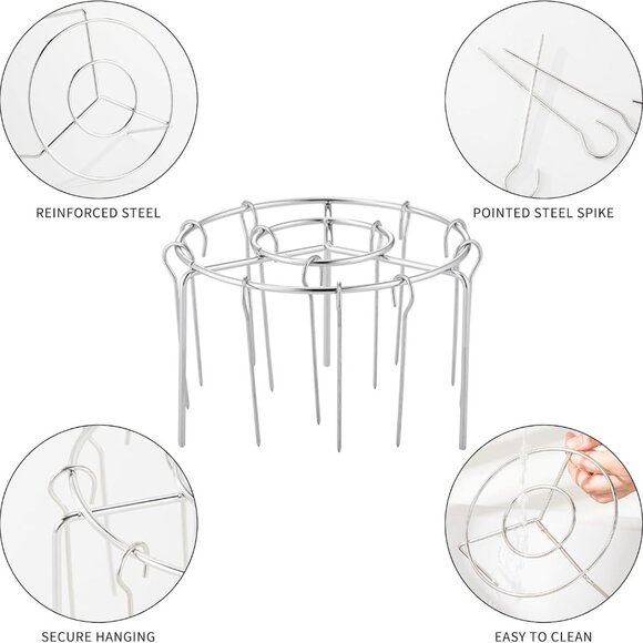 Vertical Grill Rack Detachable BBQ Circular Hanging - Picture 10 of 14
